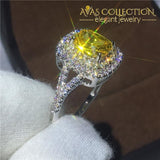 1 Carat Yellow Ring Rings