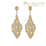 Teardrop Champagne Earrings Drop