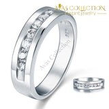 Round Cut Mens Bridal Wedding Band Rings