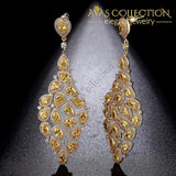Teardrop Champagne Earrings Drop