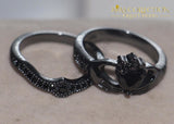 Couples Ring- Black Gold Filled Rings
