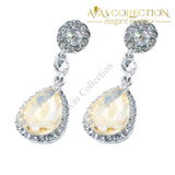 Drop Shape Alloy Imitation Crystal Earrings