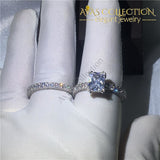 Antique Wedding Set- Princess Cut - Avas Collection