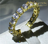 Eternity Band 14K Yellow Gold Filled Rings