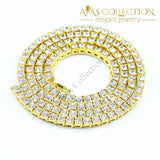 1 Row Rhinestones Hip-Hop 24Inch Necklace Pendants