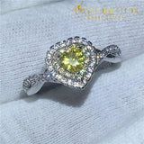 1 Carat Yellow Heart Ring Rings