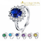 2Ct Oval Cut Ring Rings