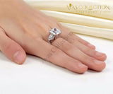 3-Stones 4 Ct Princess Cut Rings