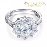 Floral 1 Ct Ring Rings