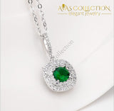 Beautiful Pendant- 10Kt White Gold Filled Pendant Necklaces