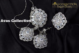 Elegant Design Big Square 3 Piece Jewelry Set Sets