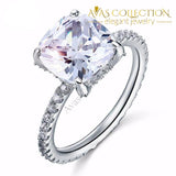 5 Carat Cushion Cut Rings