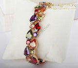 18Kt Rose Gold Filled Multi Stones / Avas Collection Bracelet Strand Bracelets
