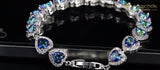 Mystic Light Blue Crystal Love / Avas Collection Bracelet Chain & Link Bracelets