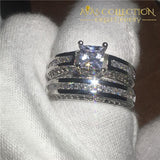 Stunning 2 In 1 Engagement Ring Set Rings