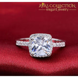 925 Sterling Silver  Rings Pink Blue for Women in 18k White Gold Finish - Avas Collection