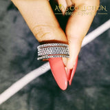 925 Sterling Silver Big Luxury Band Eternity Ring -Lr4576S Rings