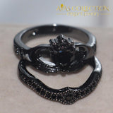 Couples Ring- Black Gold Filled Rings