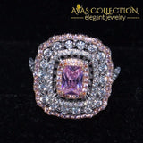 Sparkling Luxury Pink Ring Rings