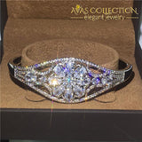 Dazzling Flower Bangle/ Avas Collection Bracelet Bangles