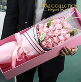 33Pcs Elegant Soap Rose Bouquet Artificial & Dried Flowers