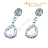 Drop Shape Alloy Imitation Crystal Earrings