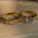 18Kt Yellow Gold Filled Round Cut Underwear