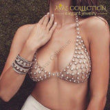 Rhinestone Hollow Bra Chain Necklaces