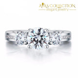 3 -Stone Ring 1.25 Ct Rings