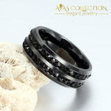 Dark Night Lovers Set Rings