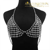 Rhinestone Hollow Bra Chain Necklaces