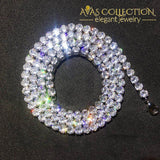 Bubble Initial Letter Necklaces & Pendant Charm 5Mm Tennis Chain