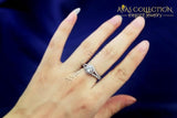 2 Carat Lovely Engagement Ring/ Simulated Diamonds Wedding Bands