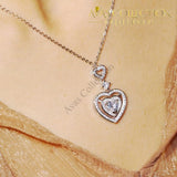 Sparkling Luxury Heart Necklace - Avas Collection