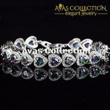 Mystic Light Blue Crystal Love / Avas Collection Bracelet Chain & Link Bracelets