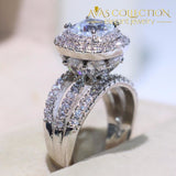 Crown Sparkling Luxury Engagement Ring Rings