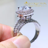 Crown Sparkling Luxury Engagement Ring Rings
