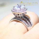 Crown Sparkling Luxury Engagement Ring Rings