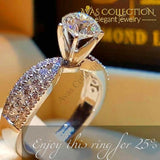 Simple Round Style Female Promise/ Engagement Ring -Smt3981 10 Rings
