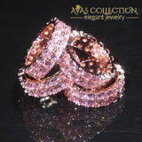 Double Row Pink Eternity Ring Engagement Rings