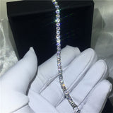Round Cut Tennis Bracelet