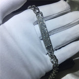 White Gold / Yellow Filled Mens Bracelet
