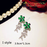 Luxury Green Stone Earrings Collection Drop