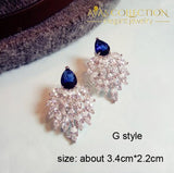 Luxury Royal Blue Earrings Collection Drop