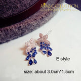 Luxury Royal Blue Earrings Collection Drop