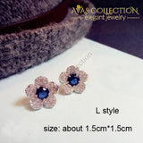 Luxury Royal Blue Earrings Collection Drop