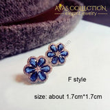Luxury Royal Blue Earrings Collection Drop