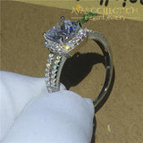 Cushion Cut 2Ct Engagement Ring Rings