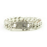 Iced Out  Bracelet Cuban Link Chain Miami Bracelet