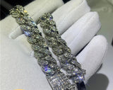 Iced Out  Bracelet Cuban Link Chain Miami Bracelet